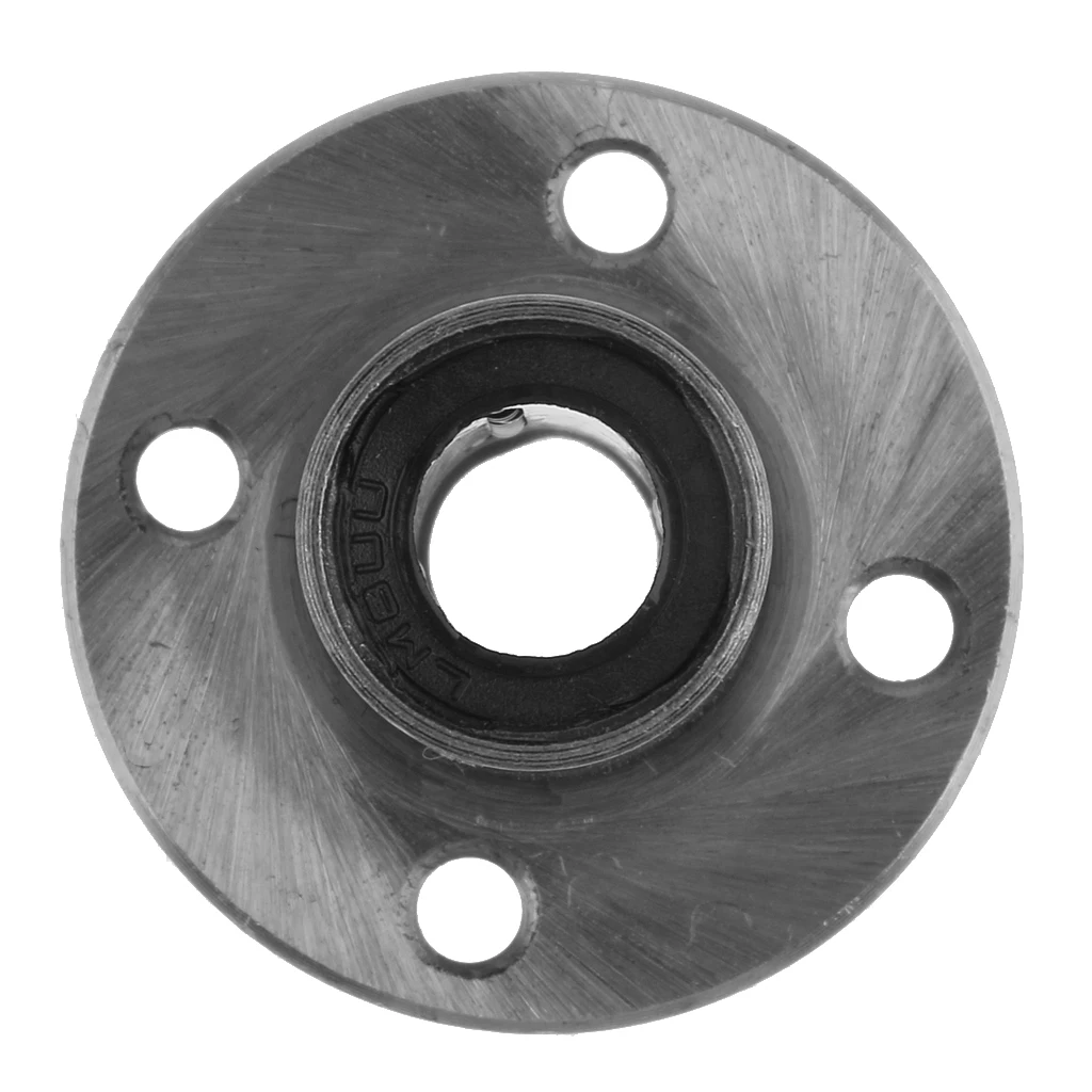 

LM8UU 8mm Round Flange Router Shaft 24mm Long Type Linear Bushing Bearings