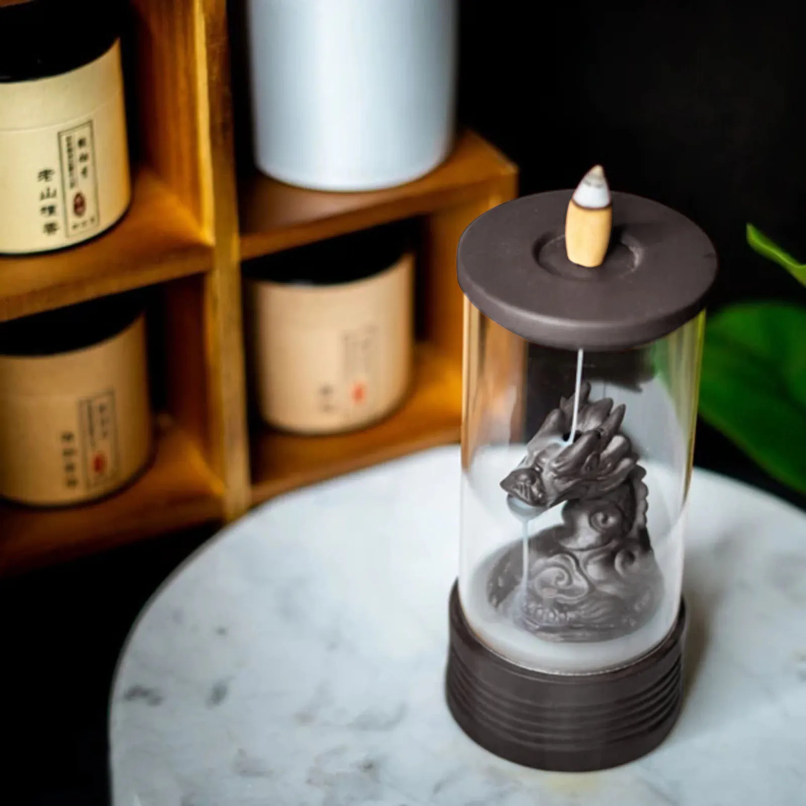 

With 20 Pcs Backflow Incense Cones / Retro Handmade Porcelain Ceramic Backflow decoracin de habitacin