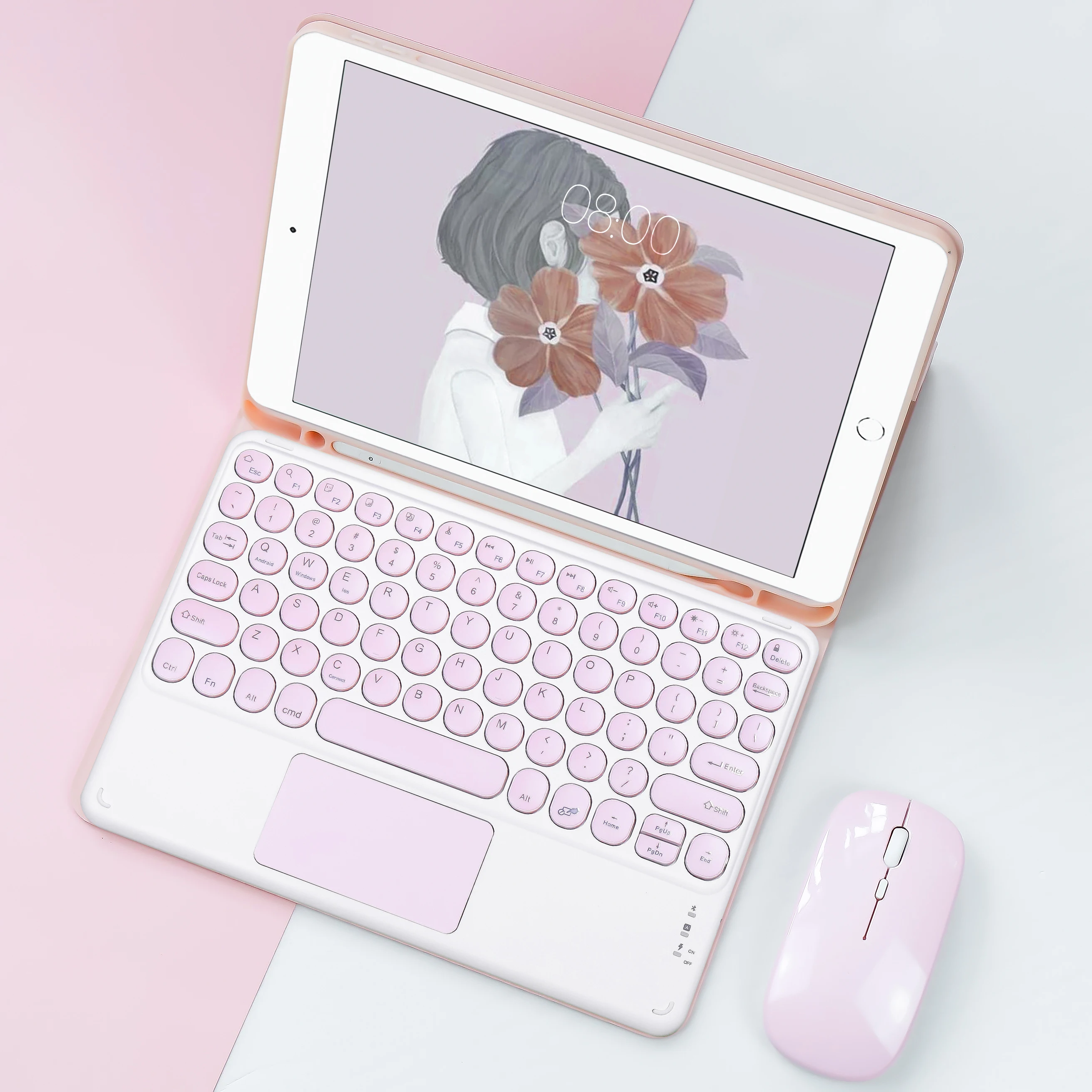 Беспроводная клавиатура и мышь Magic для iPad Air 2 Чехол Pro 11 чехол 2021 2020 4 10 9 8 поколения