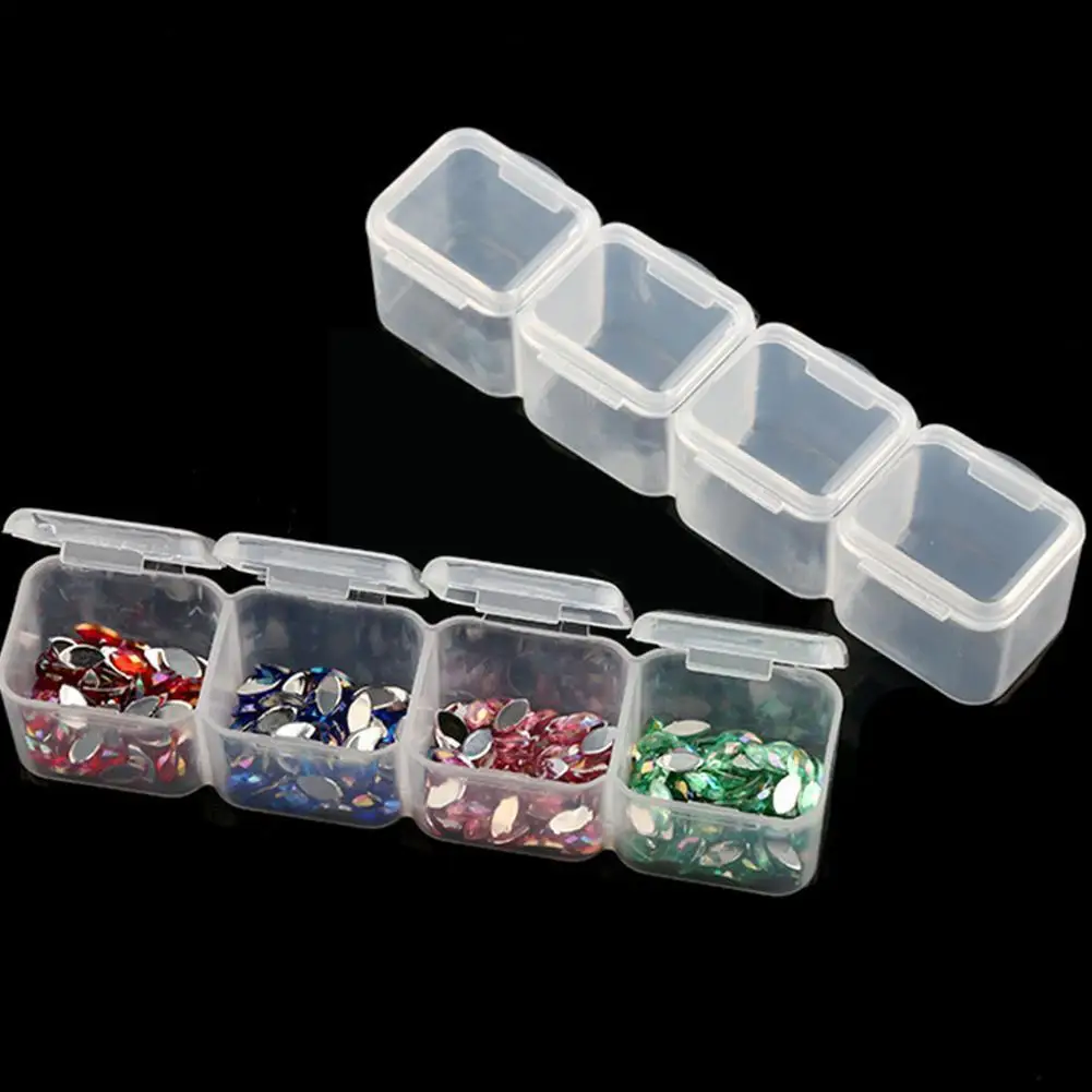 Регулируемый пластиковый ящик для хранения с 56 отделениями коробка ювелирных