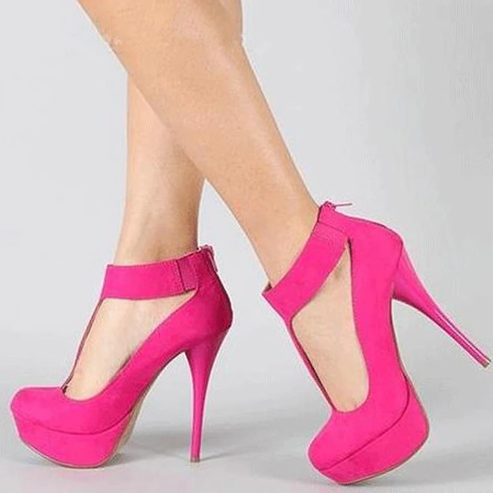 

Minan Ser New Women's Pumps heels, 12.5cm high, black and rose-red, are available for banquets and nightclubs