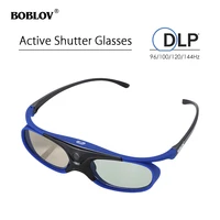 active shutter 96144hz rechargeable eyewear dlp link 3d glasses for benq dell acer optama sony projector home theater