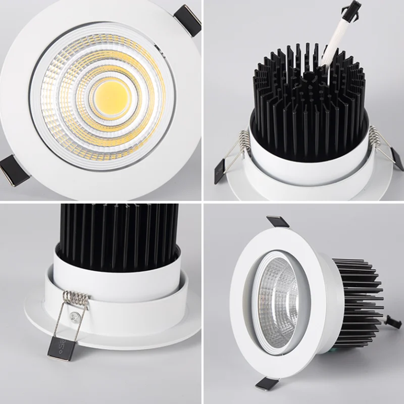 Новинка 1 шт. круглый встраиваемый cветодиодный Светильник Downlight светодиодный