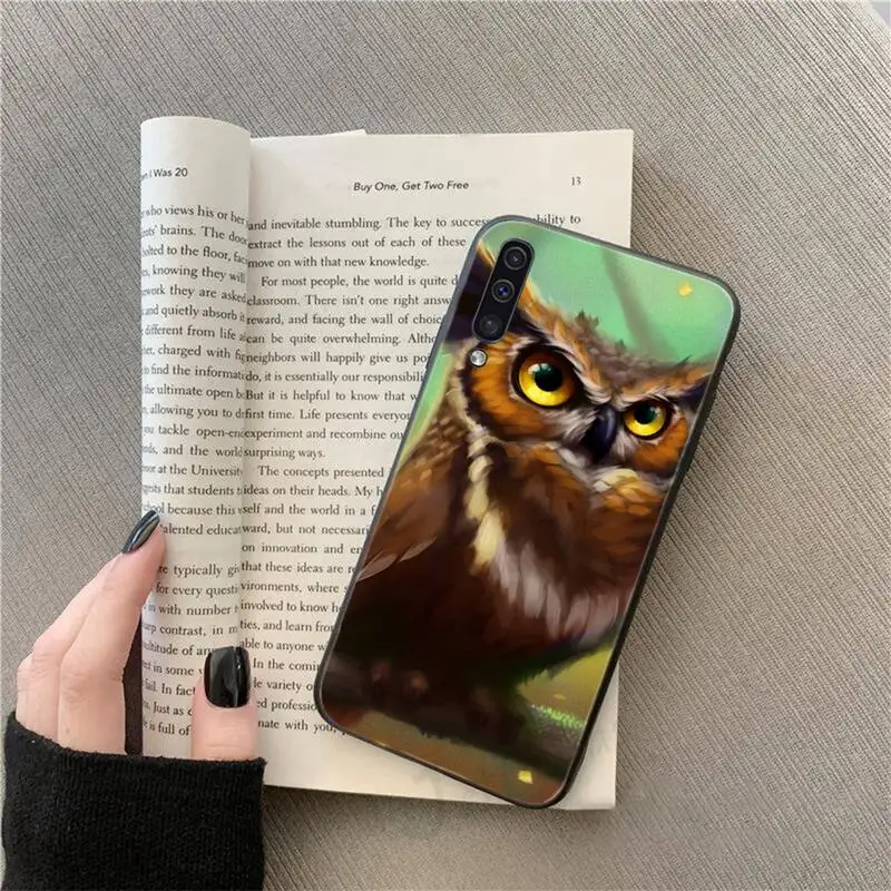 

Cartoon cute owl Animal high quality Phone Case For Samsung galaxy S 9 10 20 A 10 21 30 31 40 50 51 71 s note 20 j 4 2018 plus