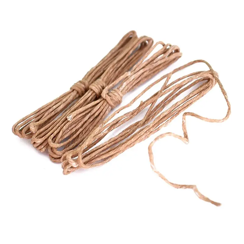 

5x Beeswax Wick Lighting Wax Hemp Rope Smoke Pipe Cigar Ignition Ropes Thread Cord Auxiliary Combustion