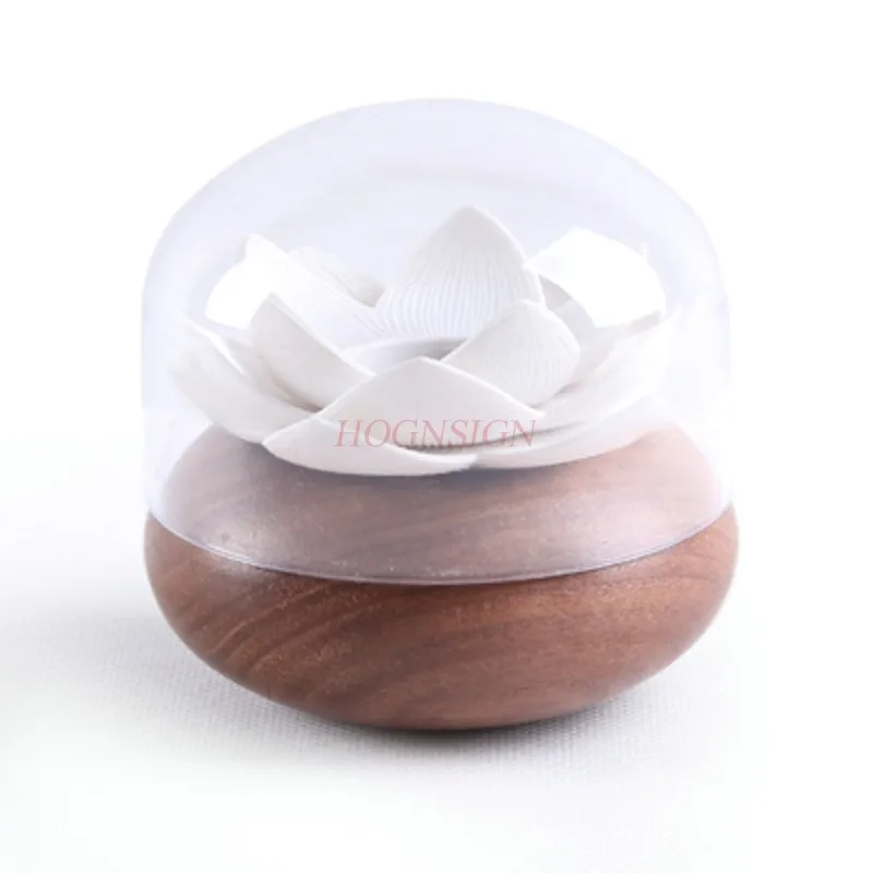

toothpick Box Lotus Toothpick Personality Solid Wood Toothpick Barrel High-end Portable Home Living Room Restaurant Toothpick