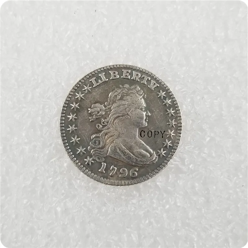 США 1796-1807 драпированный бюст Dime копия монет | Дом и сад