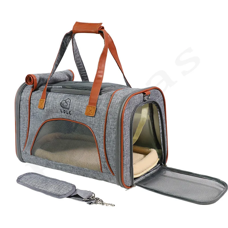 Breathable Foldable Dog Sling Shoulder Pet Bag Outgoing Travle  Portable Oxford Fabric Bag for Small Cat Dogs Fashion Dog Bag