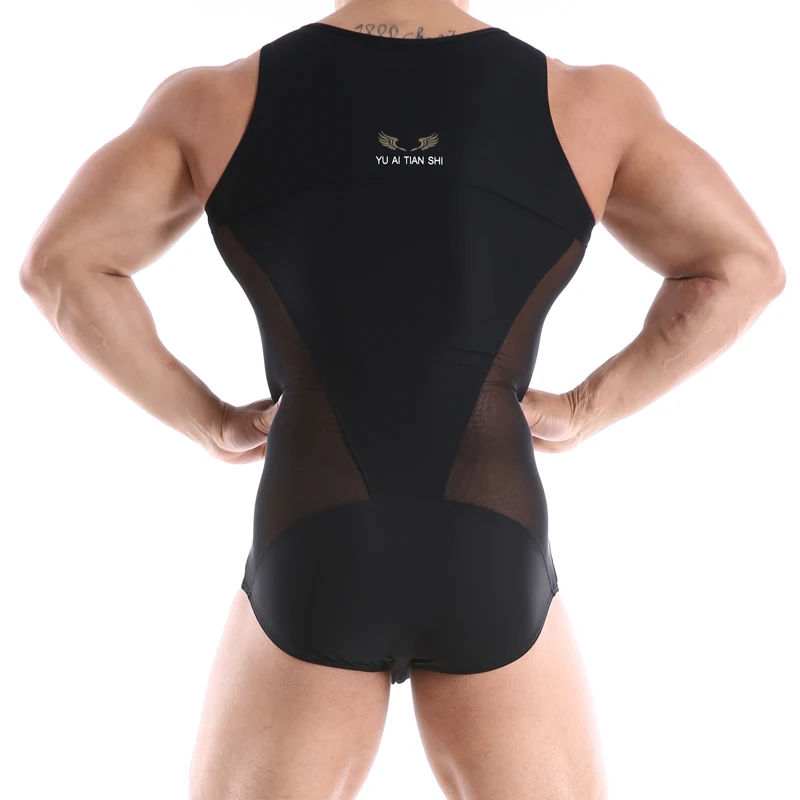 Боди мужское эластичное сплошное корсет Утягивающее нижнее белье облегающий
