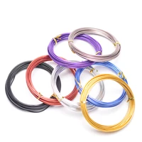 5 10 meters anodized round aluminum wire 1mm 1 5mm 2mm versatile painted diy aluminium metal wire for jewelry making supplies
