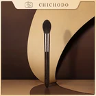 Кисть для макияжа CHICHODO, новинка 2021, роскошная серия изделия из резного черного дерева шерсти животных, лиса, серая крыса и коза, хайлайтер, Brush-Cosmetic-F108