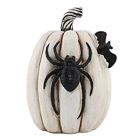 

Светодиодная лампа, оптовая продажа, черно-белая искусственная полимерная тыква, изысканная декоративная Тыква