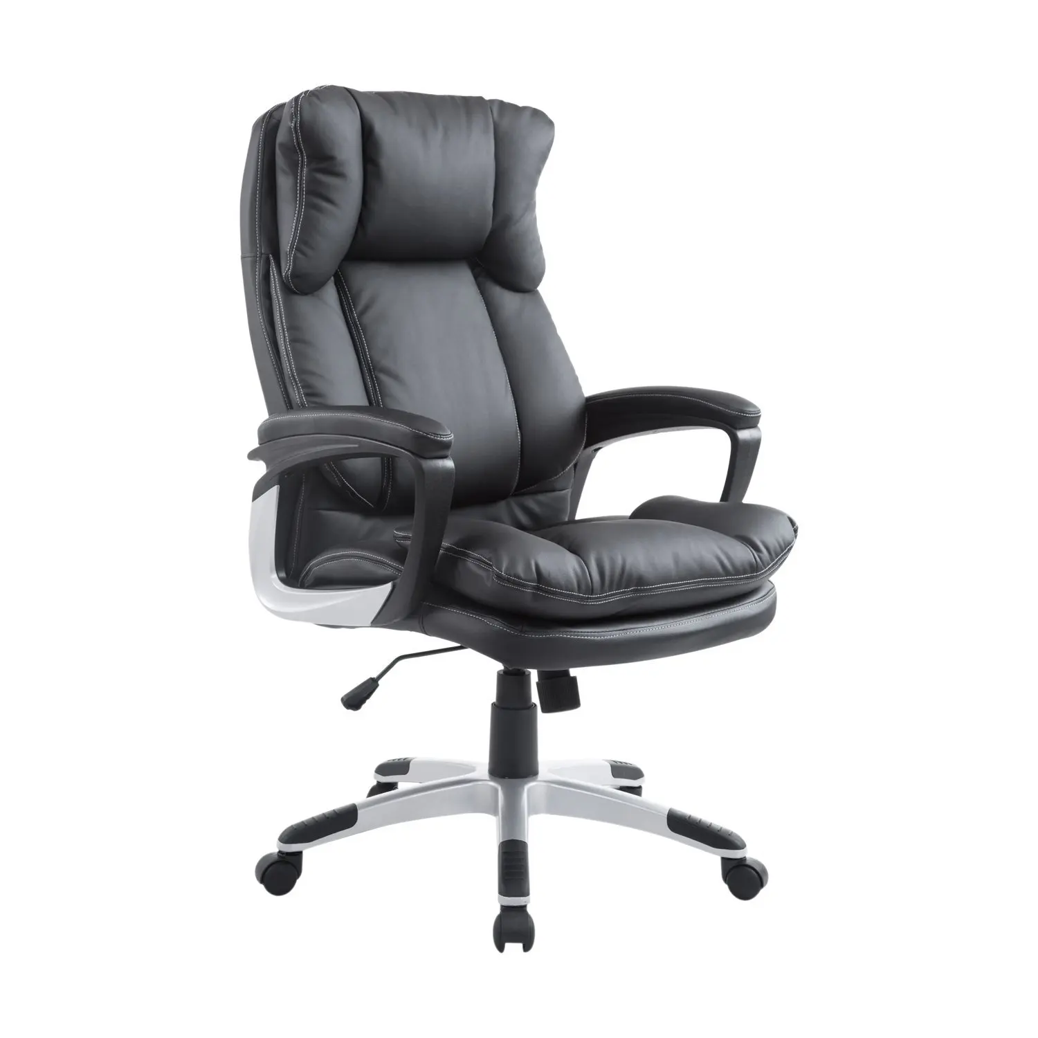 HOMCOM faux leather office Chair Ergonomic Swivel Gaming 66x71x110-120.5 cm Black | Мебель