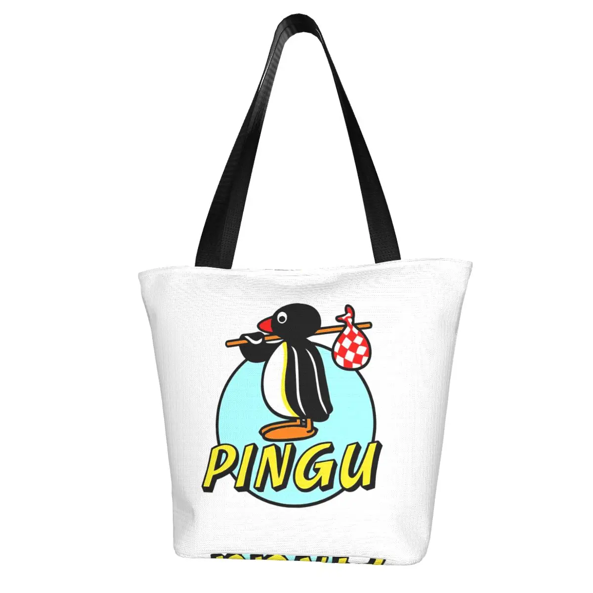 Pingu Shopping Bag Aesthetic Cloth Outdoor Handbag Female Fashion Bags
