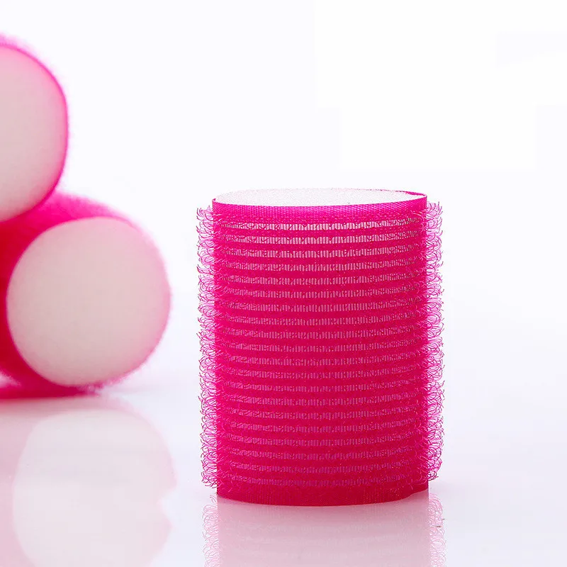 6 шт./компл. 4 см произвольно Цвет Пластик самоклеющиеся Губка волос бигуди для