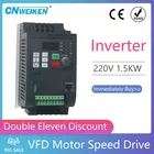 CNWeiKen-1.5KW2.2KW 220 В однофазный вход и 220 В 3 фазы Выход преобразователь частотыПаркер регулятор скорости частоты на использование опасных материалов в производстве электрического и электронного оборудования Инвертерчастотно-регулируемым приводом, Новинка