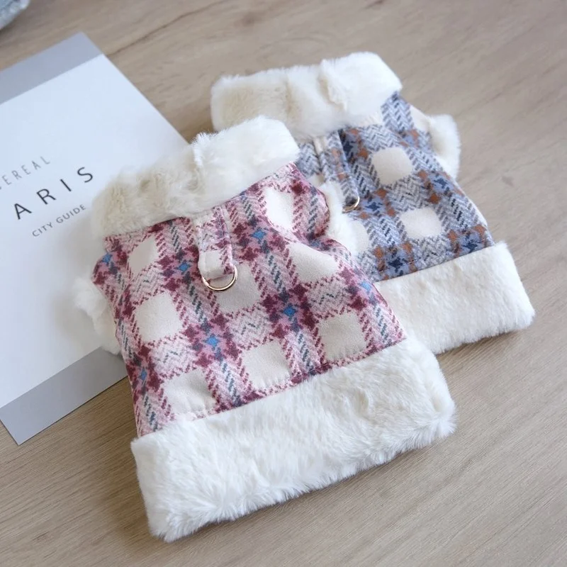 

Pet Winter Coat Dog Clothes Harness Vest Small Dog Costume Outfit Cat Chihuahua Yorkies Clothing Pomeranian Schnauzer Pug Jacket