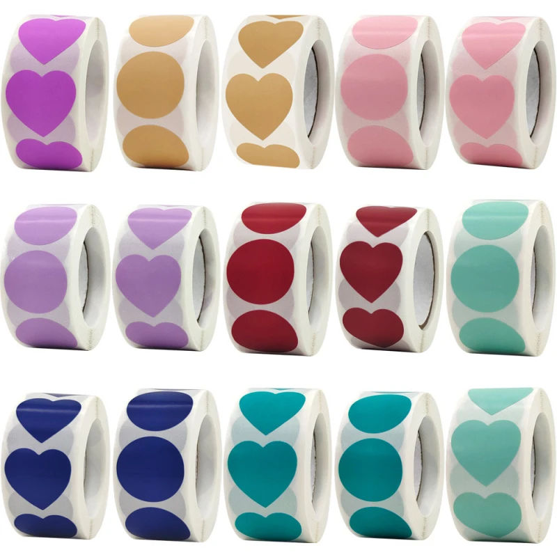 

500 шт., круглые наклейки для этикеток