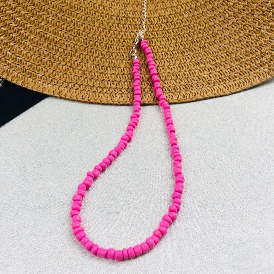 Boho красочные маленькие бусы колье для женщин Простой Бисероплетение Цветок ожерелье ручной работы воротник ювелирные изделия колье Femme