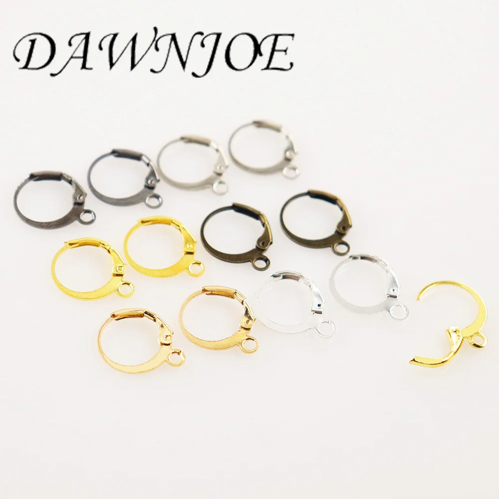 50 шт. серебряные золотые бронзовые серьги подвески с французским