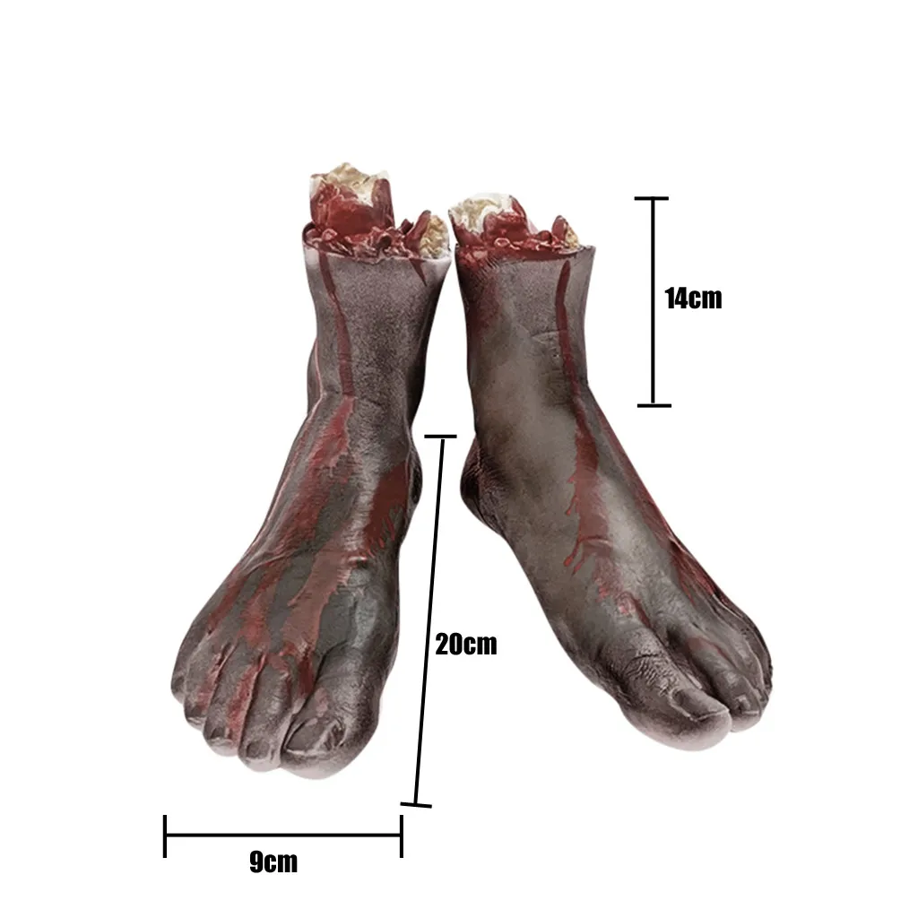 Horror Trick Toy Scary Prop Halloween Props Severed Hand Feet Broken Latex Stump Bloody Limbs And Hands 2020 | Дом и сад