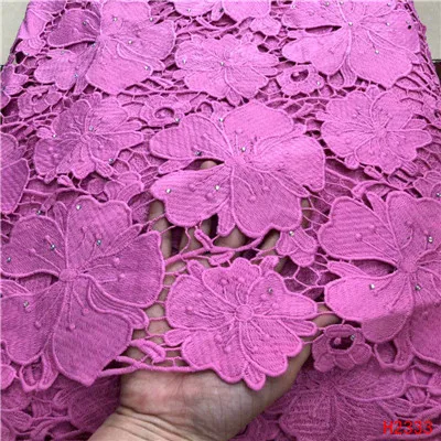 Tissu africain broderie coton нигерийский шнур кружевной ткани высокое качество Гипюр Вышивка Французская ткань кружево для вечернего платья - Цвет: As Picture