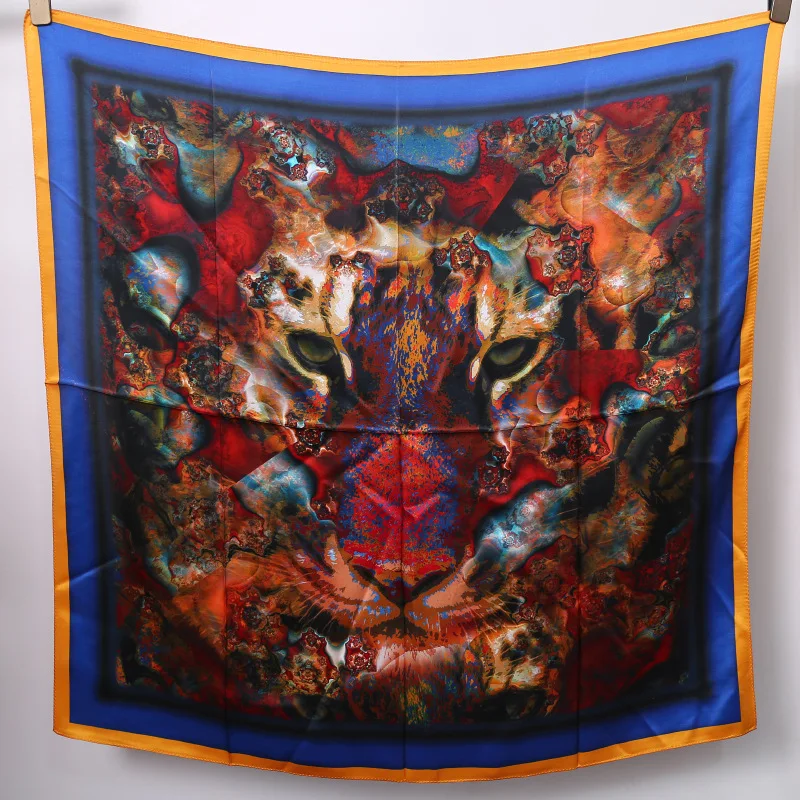 

New products women's spring and summer versatile 100% mulberry silk twill 90 square scarf silk scarf shawl women