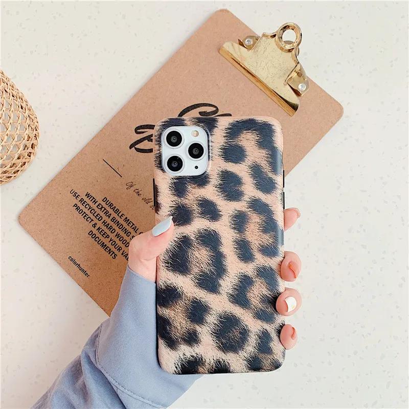 Leopard Case For Iphone 11 Pro Max Fundas ForIphone XR X XS 6S 6 S 7 8 Plus Back Cover Soft IMD Silicone Coque Capa |
