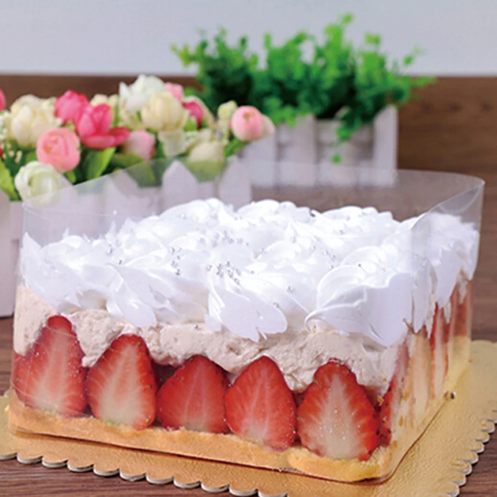 8/10 см прозрачная лента для мусса с закрученными краями выпечки тортов десертный