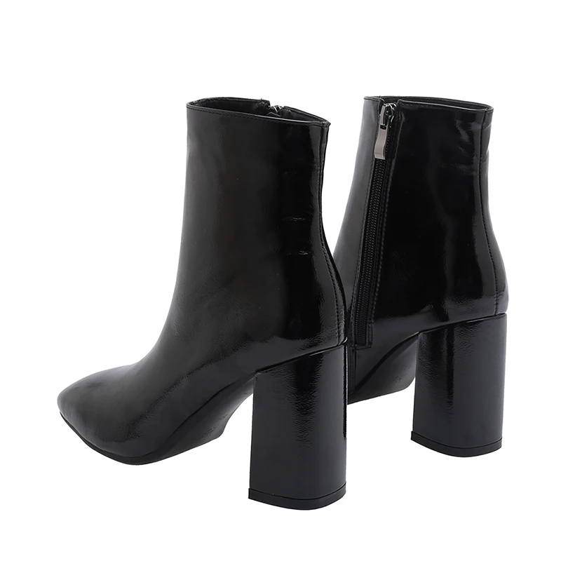 WETKISS/ботинки из искусственной кожи женские ботильоны женская обувь на высоком