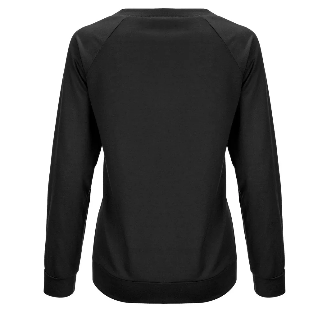 Women Print Round Neck Sweatshirt Long Sleeve Casual Loose Pullover Shirt Blouse Las Mujeres Sweetshirts Спортивный Костюм Женск