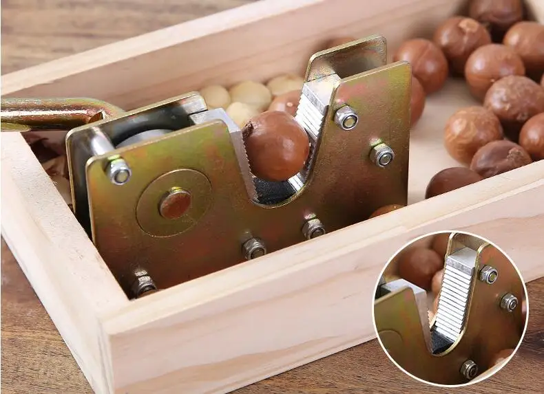 Ручная гайка Macadamia, гайка, машина для изготовления крекеров, орех, орех, Щелкунчик, гайка, инструмент для открывания орехов Macadamia, кухонные аксессуары