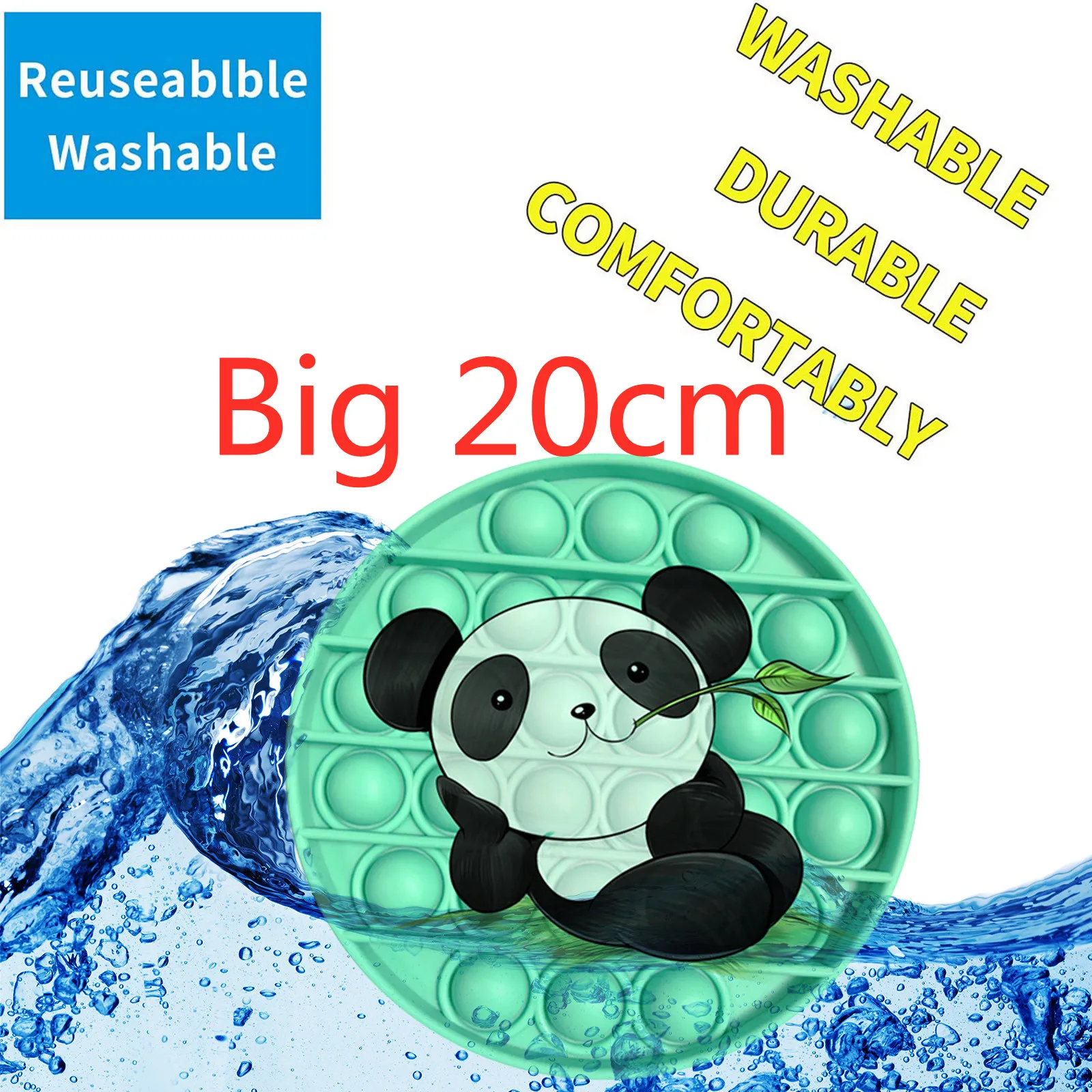 

200mm Cartoon Fidget Anti-stress Big Popit Toys Push Bubble Sensory Pops Toy Autism Special Needs Decompression Relax Pressure