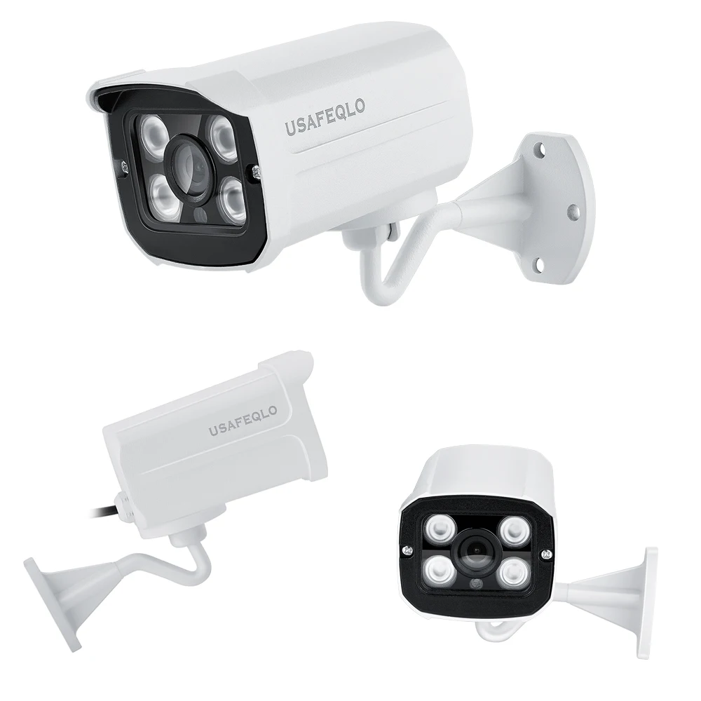 Система видеонаблюдения USAFEQLO 4-канальная Водонепроницаемая цилиндрическая