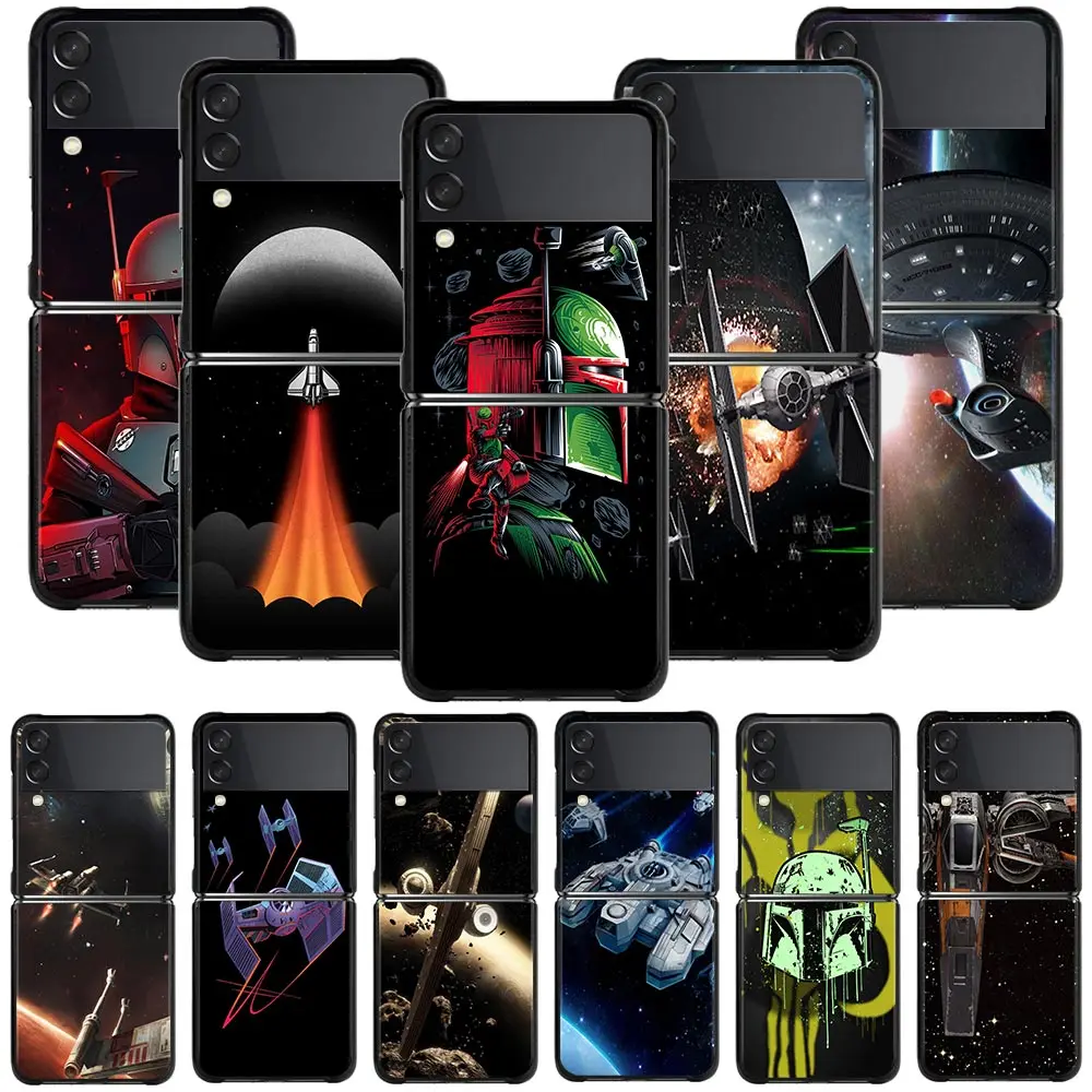 

Best Phone Case For Samsung Galaxy Z Flip3 5G Cases Hard PC Fundas For Samsung Z Flip 3 5G z flip Coque Star-Space-War