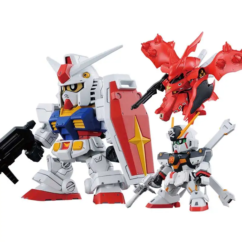 Собранная Модель Gundam SD SDCS версии Yuanzu Barbatos Единорог Бесплатная Flying Wing с скелет