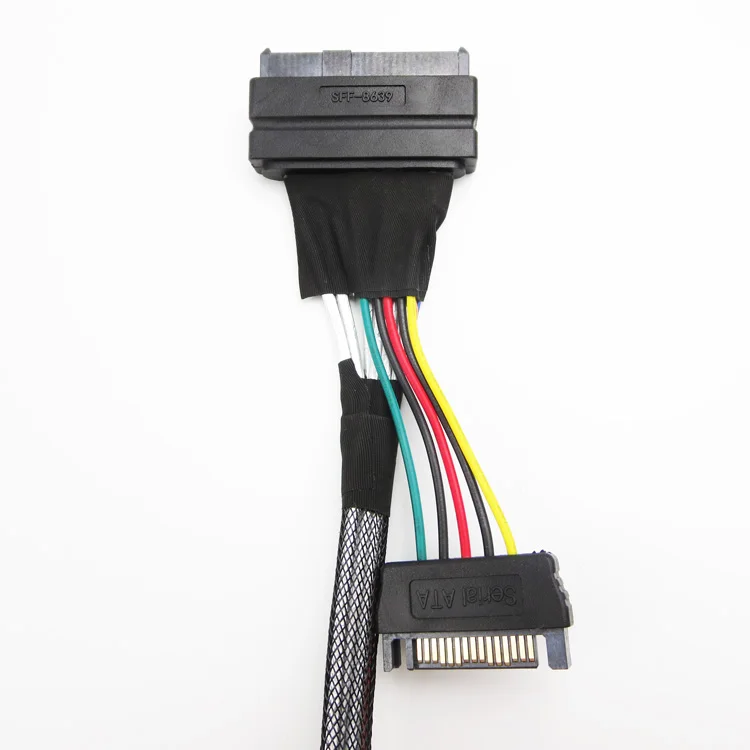

Standard SAS SFF-8654 4i Straight to SFF-8639 U.2 Cable 0.5M