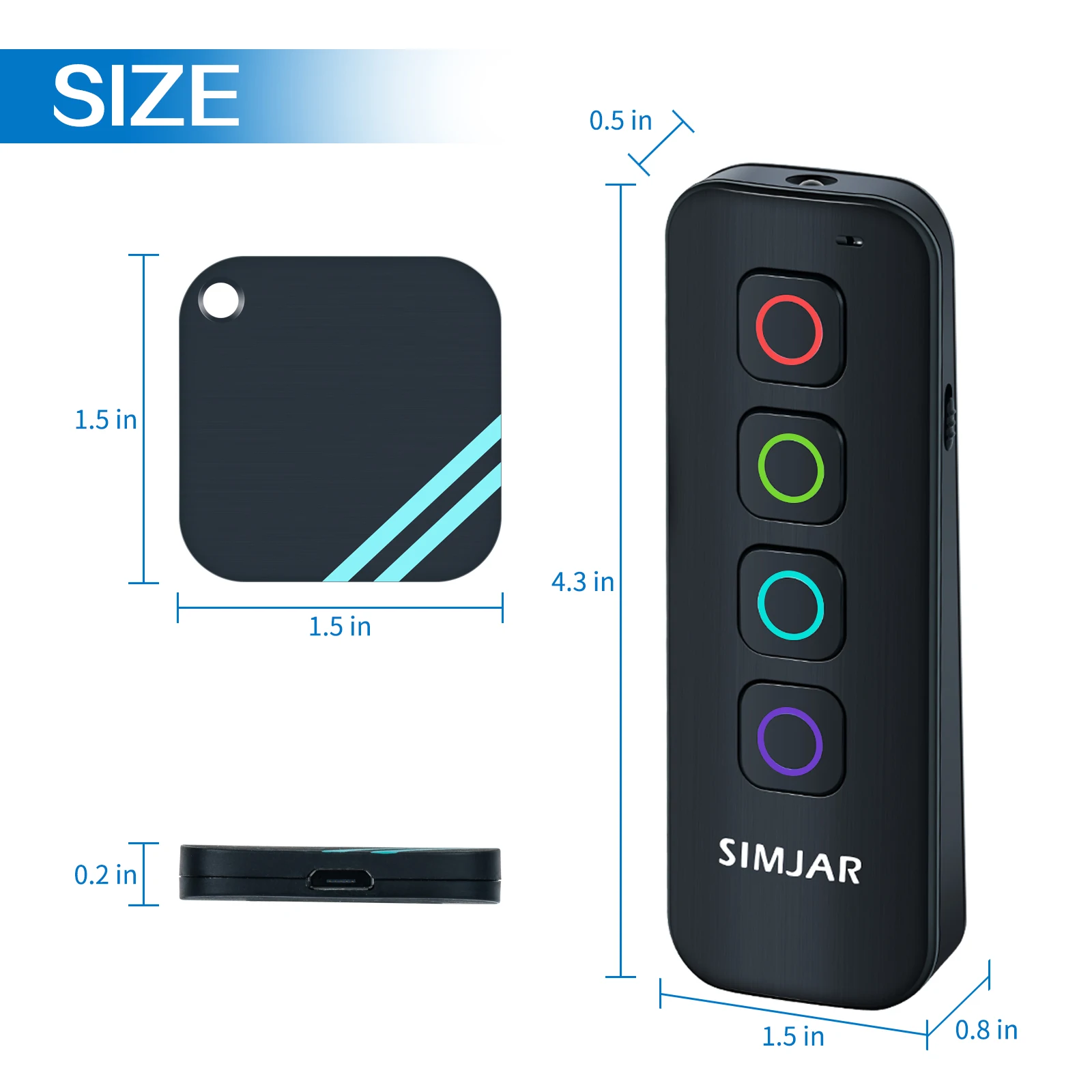 Key Finder with Flashlight 1 RF Transmitter and 4 Rechargeable Receivers 90dB Item Locator Tracker. | Безопасность и защита