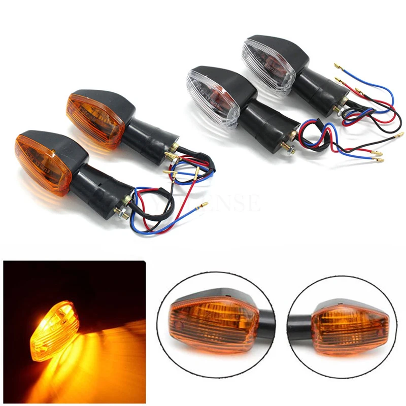 2 шт. Универсальный светодиодный индикатор поворота мотоцикла Янтарный