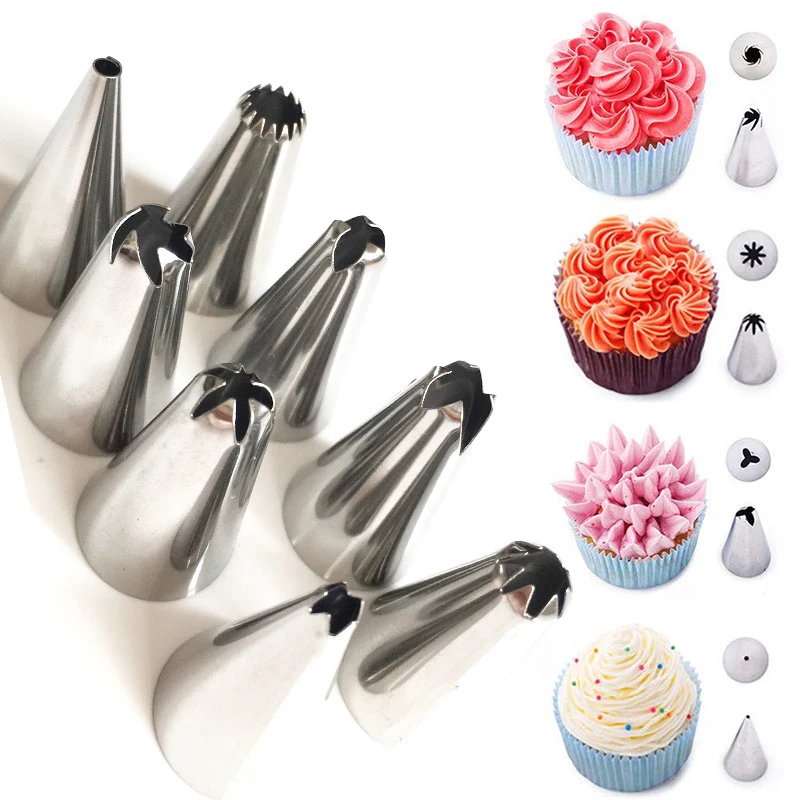 

silicone cake decorating tools kitchen baking accessories piping bag spuitzak sacca a poche pasticceria form for baking 8/50pcs