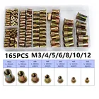 M3 M4 M5 M6 M8 M10 M12 оцинкованные рифленые гайки из углеродистой стали Rivnut с плоской головкой заклепки с резьбой Вставка Гайка Заклепка гайка