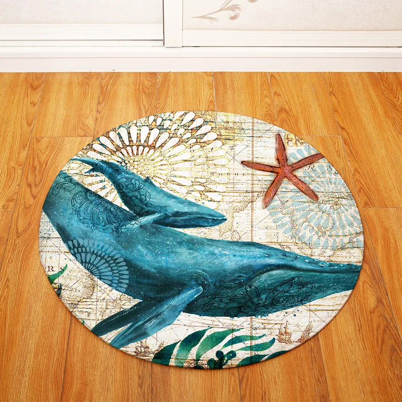 Морская черепаха искусственный круглый ковер для гостиной компьютерное кресло
