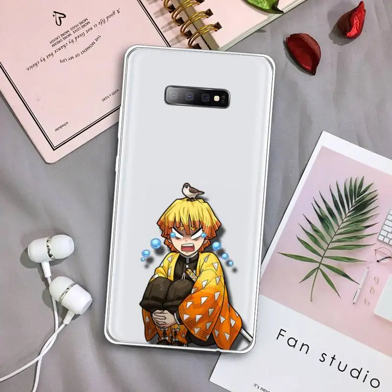 

Japan Demon Slayer Phone Case Transparent For Samsung Galaxy A71 A21s S8 S9 S10 plus note 20 ultra