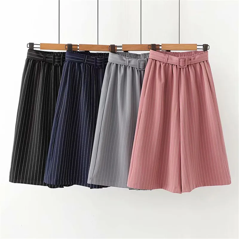 Uumaysari boutique новые вертикальные полосатые однотонные широкие брюки женские Капри с