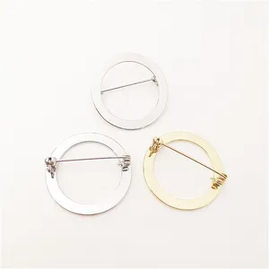 Булавка-брошь круглая из меди высокого качества, с безопасным замком, без никеля, 10 шт., 31 мм