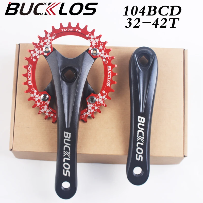 

Велосипедная цепь BUCKLOS 104BCD, цепь для горного велосипеда 170 мм, квадратное отверстие, круглая овальная Цепь 32-42T, деталь для горного велосипеда