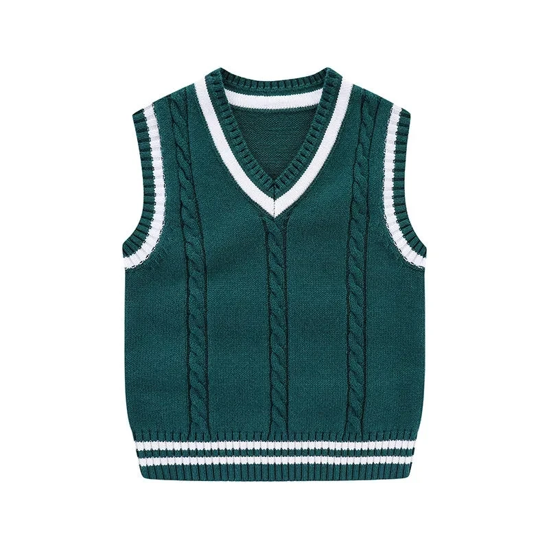 

Baby Children's Sweater Vest Cotton Boys and Girls Autumn and Winter Clothes Sweater Vests Baby Clothes Vest Kids Clothes 0-8T