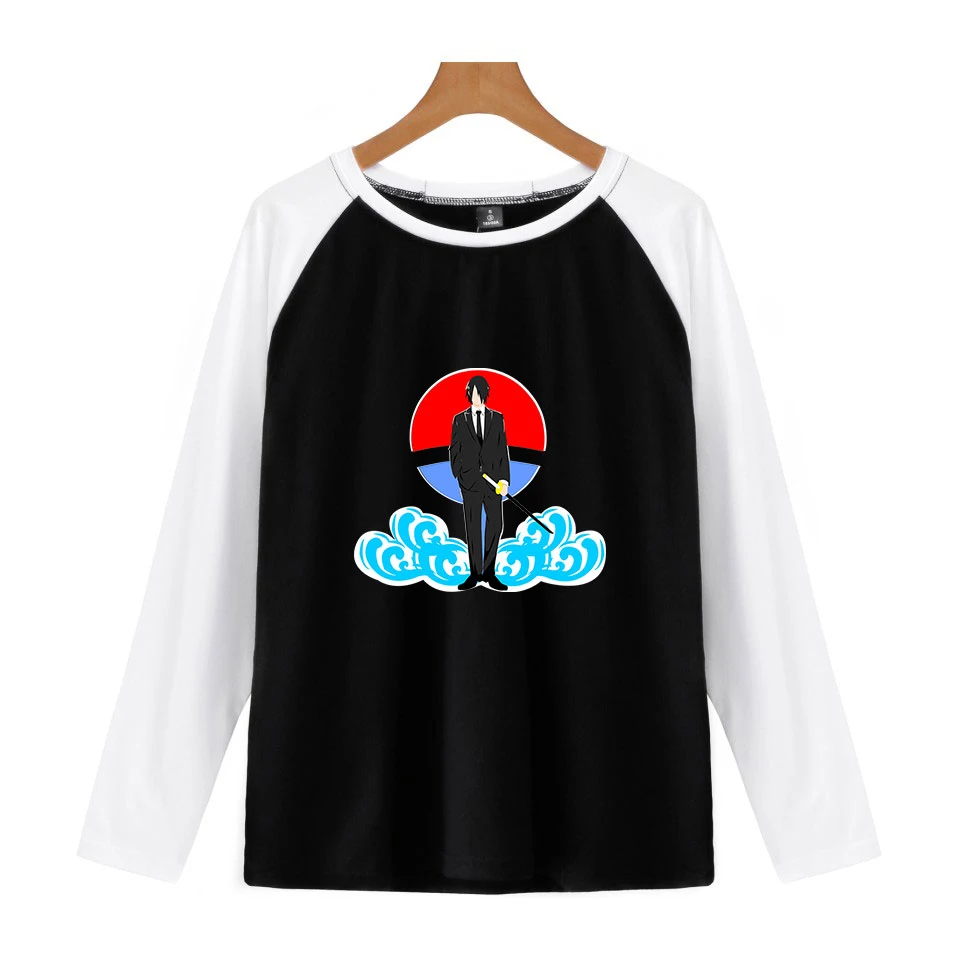 Мужская футболка с длинным рукавом принтом и | одежда