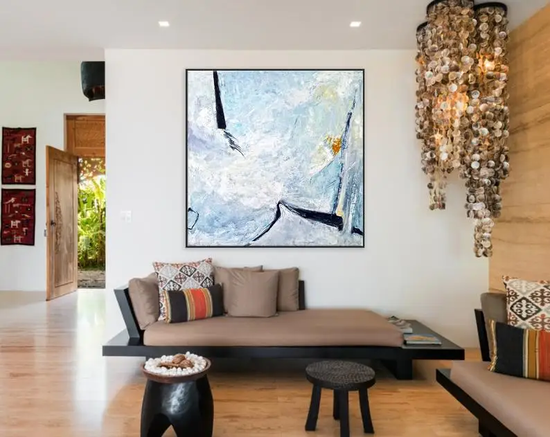 Kopen Abstract Schilderen Grote Acryl Canvas Wall Art Moderne Schilderen Expressionisme Minimale Hedendaagse Originele Op Canvas Onuitgesproken