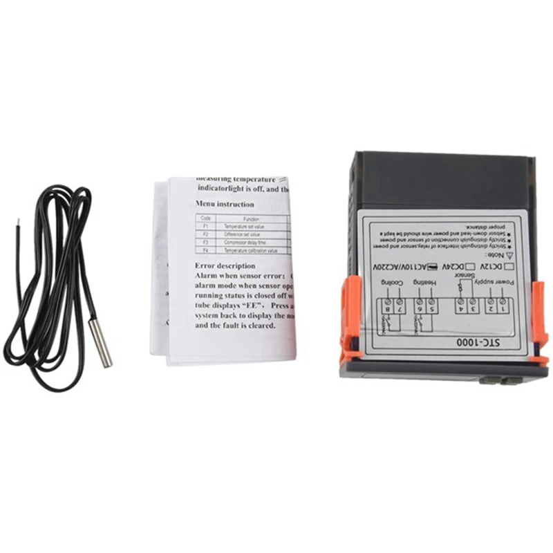 

Цифровой Температура контроллер термостат для инкубатора РЕЛЕ Светодиодный 10A отопления и охлаждения STC-1000 220V